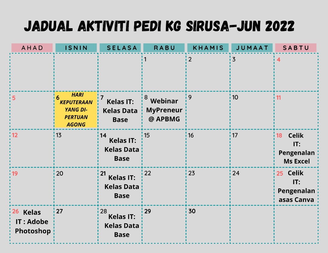 Jadual Jun 22