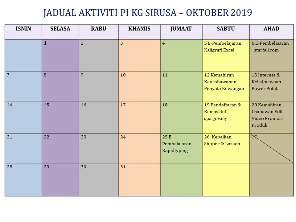 aktiviti oct19