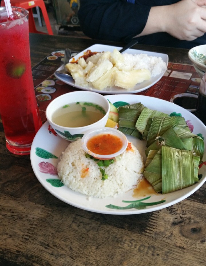 nasi ayam pandan